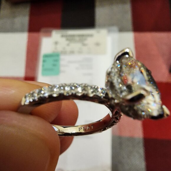 Tacori Dantela 3.54ct Round Solitaire Diamond Ring | Platinum | Size 5.5 - Picture 12 of 13